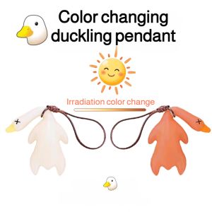 Car UV Pendant Warm Color Changing Light Car Pendant Rearview Mirror Roasted Duck Decoration