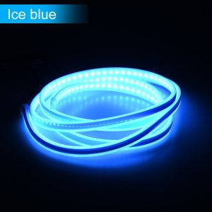 LED Car Hood Atmosphere Light Strip Waterproof Exterior Decoration Ambient Lamp for Headlights Customizable 12V Universal Auto