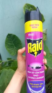 [Chai lớn 700ml] Bình Xịt côn trùng muỗi gián kiến  Raid hương  lavender 700ml