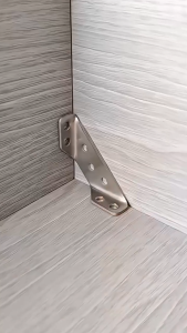 Multipurpose Stainless Steel Angle Bracket 3-Side Fixed Corner Brace Cabinet Shelf Hanger Support For Furniture