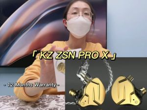 KZ ZSN Pro X IEM in Ear Monitor Wired Gaming Earbuds HiFi KZ Headphones with Hybrid Dual Driver 1ba 1dd High Fidelity Musician in-Ear Earphone with Detachable Tangle-Free Cable