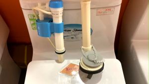 [HCM]Bộ xả bồn cầu 1 khối KAG-XBCAmerican03 Ruột két nước xí bệt liền khối tay gạt xả êm thoát nước mạnh lỗ xả D80