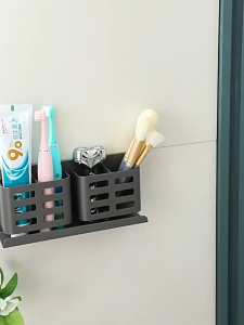 Toothbrush Holder Hanging Toothbrush Holder Aluminum Wall Bathroom Storage Toothpaste Shaving rack