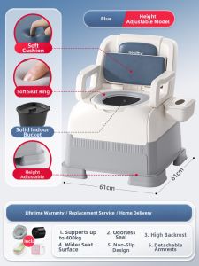 bubuluck | Portable Bedside Toilet Chair For Elderly