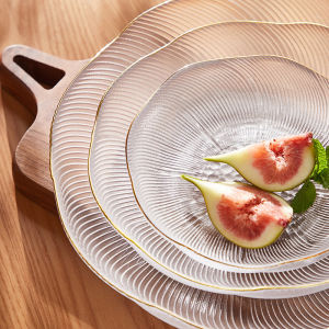 Gold Rim Luxury Fruit Plate Large