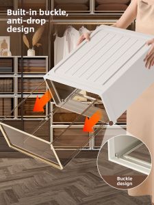 XINGYOU | Transparent Plastic Drawers Home Organizer Large Capacity Clothes Storage Box