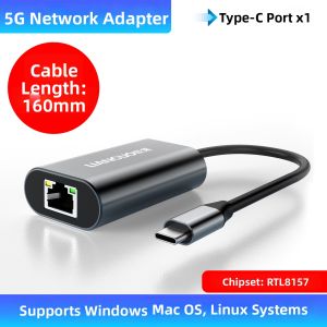LIANGUO | High-Speed 2.5G Ethernet Adapter USB 3.0/Type-C to RJ45
