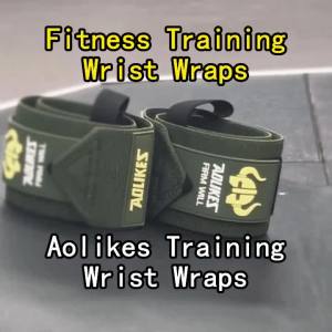 AOLIKES Vòng Đeo Tay Hỗ Trợ Tập Thể Dục 1 Cặp Để Bảo Vệ Khi Tập Luyện Tại Phòng Gym Lý Tưởng Cho Bài Tập Bench Press Cường Độ Cao - Polyester