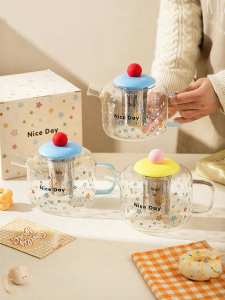 MODERN SWEETHOME | Borosilicate Glass Iced Tea Pitcher Set