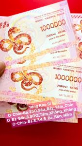 [SALE TẾT 2025]  SỐ FULL Tiền hình con Rắn Macao 1 Triệu Số Seri Vip lì xì tết Ất Tỵ Lưu Niệm Macao Tuyệt Đẹp  Siêu Rẻ