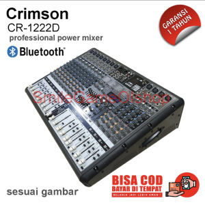 PROFESSIONAL POWER MIXER CRIMSON CR-1222D ( 12 CHANNEL ) PRODUK SESUAI GAMBAR