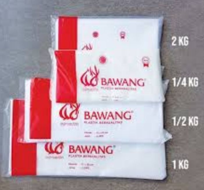 plastik PE cap bawang /plastik 1/4kilo/plastik 1/2kilo/plastik 1 kilo ...