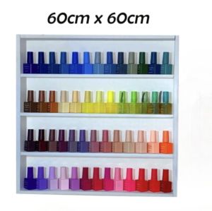 Rak Kutek Dinding Rak Kosmetik Nail Art Dinding Minimalis Tempat Mainan Lego Gantung 4 Susun Tegak