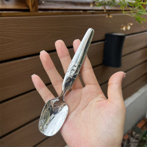 ช้อนตักอาหารเด็กสตีลไนคร์ 18/10 สไตล์หมี เครื่องมือตักอาหาร เครื่องมือตักน้ำซุป เครื่องมือตักของหวาน