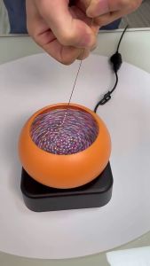 Electric Beading Spinner Adjustable Speed Bead Loader Bead Loader Bowl with Electric Base Needles for DIY Jewelry