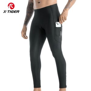 X-TIGER Cycling Pants 5D Gel Padded Cycling Tights Leggings Mens TMB Road Cycling Long Trousers Spring Autumn Cycling Clothing