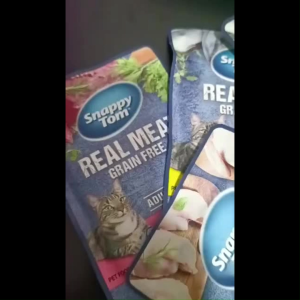 Makanan Kucing Basah - Snappy Tom Pouch Tuna & Shrimp in Jelly 85g - Makanan Basah Untuk Kucing