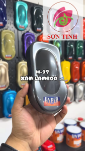 |Xám Lambor| Sơn xe máy HYPER xám camay Lamborghini 1K (Code: H-97)