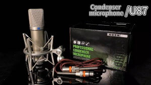 RAYHAYES U87 condenser microphone original Professional high quality all metal platinum MIC for recording studiovideokeLive streaming