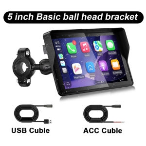 LBW 5-inch Motorcycle GPS Navigation CarPlay Android Upgradeable USB Cable For All Motorcycles Dashboard Parts
