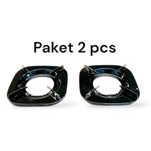 PROMO SPESIAL LAZADA.. ! PAKET 2 Pcs TATAKAN / TUNGKU KOMPOR RINNAI ( TERSEDIA KAKI 4 & 6 )