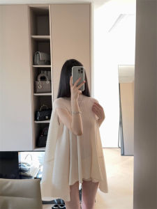 เสื้อคลุมคอวีแขนกุดผ้าชีฟองทรงหลวมๆ ทรงหลวมๆ สำหรับผู้หญิงในฤดูใบไม้ผลิปี 2024 เสื้อเชิ้ตผู้หญิงแบบลำลอง