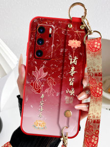 Huawei P40 pro New Model Protective Case Youth Version with Shoulder Strap Neck Rope Anti-Fall Creative Design TPU Material