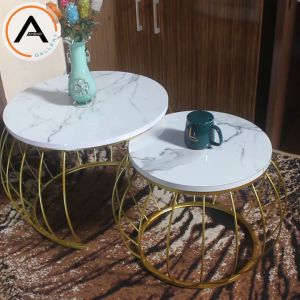 Meja Tamu Minimalis 1 Set//Meja Ruang Tamu Aesthetic//Furniture Ruang Tamu//Meja Kopi