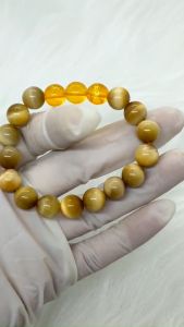 Vòng phong thủy mệnh thổ tam hợp dần ngọ tuất - chất liệu mắt hổ vàng nâu - size 8 10 12ly - có khai quang điểm nhãn may mắn tài lộc - PHONG THỦY ANH VŨ