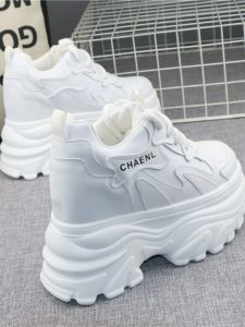 12cm Invisible Height Increasing Dad Shoes Womens New Sports Shoes Easiest for Match Small 10cm Thick Sole Platform Leisure Womens Shoes