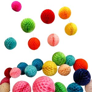 1pcs 4 (10cm) Honeycomb Ball Paper Flower Lantern Ball Wedding Party Kids Birthday Party Xmas Decoration Baby Show Supplies