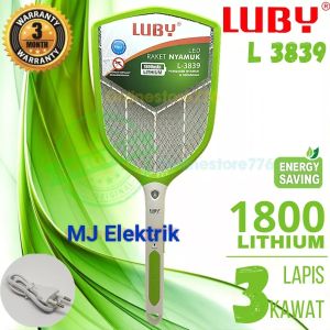 Raket Nyamuk Jumbo Cas Listrik L3839 LUBY MJ Elektric