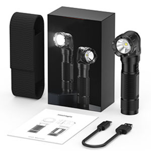 BLO-014 New 500 Lumens Right Angle Flashlight Type-c Direct Charge Strobe Three Mode Mini Light For Climbing Camping