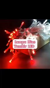 Lampu Hias Tumblr Merah Putih 8M / LED Dekorasi Kemerdekaan RI Pesta Pernikahan Kamar Tidur Ruangan / Lights Pohon Natal Kelap-Kelip Tree Lamp Rumah Toko Cafe Barang Display Etalase Acara Pesta Party Huruf Angka 17 Agustus Merdeka Dekor - GP Mall