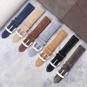 Durable Suede Watch Strap Quick Release Leather Band 18mm 19mm 20mm 22mm with Stainless Steel Buckle Watchband For Men Gifts