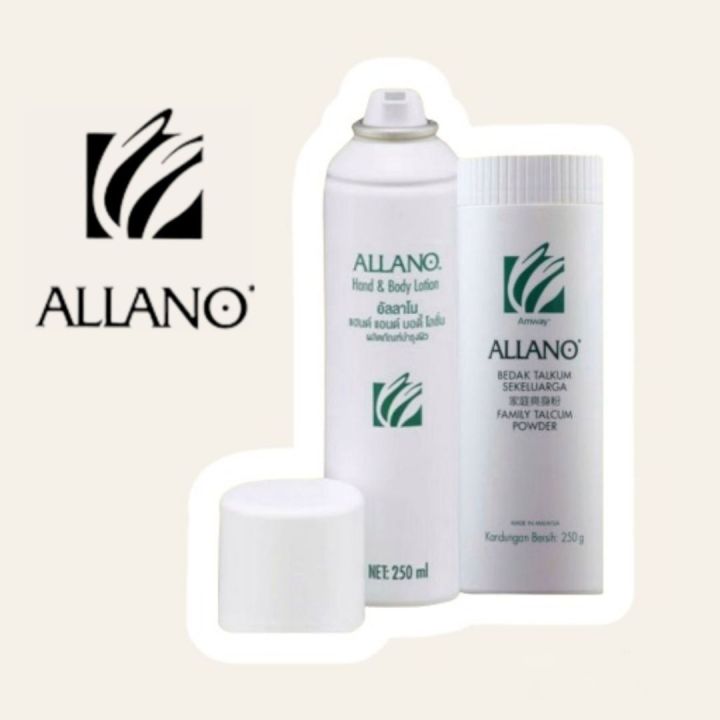 ALLANO by AMWAY HAND & BODY LOTION SPRAY , FAMILY TALCUM POWDER