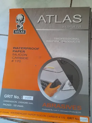 กระดาษทรายตราคนแบกโลก เบอร์ 100-2000 ATLAS