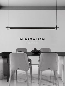 Rectangular Minimalist Dining Room Pendant Light