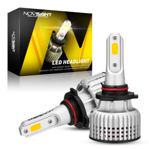 〔Fog Light+Yellow Light〕2 PCS Novsight N12Y 9005 HB3 LED Car Light 72W 10000LM 3000K LED Headlight Bulb Plug and Play 2 Years Warranty Free Shipping