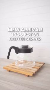 TYGO POT V3 COFFEE SERVER POUR OVER V60 DRIP BOROSILICATE GLASS TEKO TAHAN PANAS SERVER KOPI KACA 600ML ALAT SEDUH MANUAL BREW PITCHER GAGANG PLASTIK