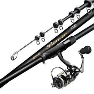 JINGZHANLI | Durable Lightweight Fishing Rod Carbon Fiber With Large Guide Rings