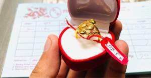 Cincin wanita tercantik emas24k import sudah free surat dari toko