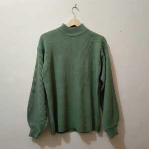 Bayoneta Sweater Ballon / Sweater / Sweater Wanita / Sweater Rajut 12 Get / Sweater Korean Style / Rajut Jalur / Baju Rajut Lengan Balon / Atasan Rajut / Fashion Kekinian / Fashion Korean / Pakaian Wanita