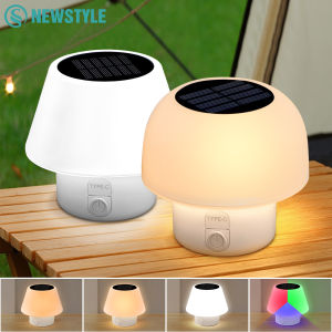 Portable Solar Mushroom Table Lamp Outdoor Rechargeable Night Lights Small Solar Powered Light Garden Yard Balcony Desk bar