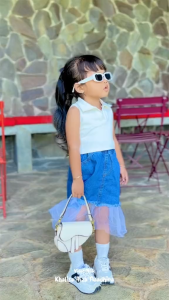 Rok tutu haruka / rok jeans / rok tutu anak / rok anak perempuan / rok anak / rok tile anak