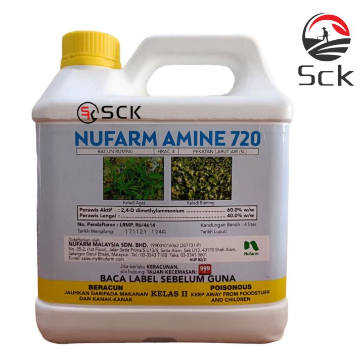 Nufarm Amine 720 4Liter/Racun Rumput Herbicide | Lazada