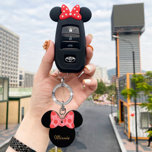 Toyota Car Key Sleeve Silicone Material Cartoon Wind Style Ideal for RAV4 Asian Dragon CHR Kia and Liangda