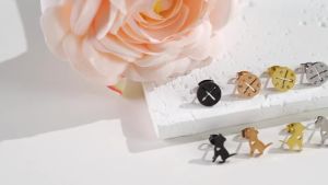 Punk Stainless Steel Triangle Earrings for Women Hip hop Geometric Jewelry Earings Korean Small Black Ear Pendientes