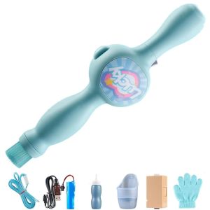 Smoke Bubble Machine Elastic Bubble Fog Magic Wand Interactive Party Colorful Lighting Bubble Blowing Machine Summer Parties Toy