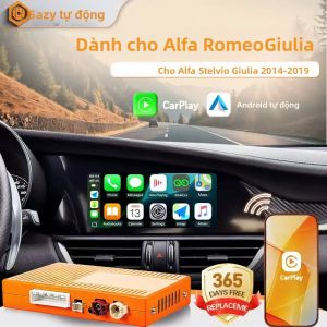 Chức Năng Chiếu Màn Hình Không Dây Android Auto Carplay Cho Alfa Romeo Stelvio & Giulia 2014-2019 Hỗ Trợ AirPlay Car Play Và Điều Khiển Bằng Giọng Nói Siri